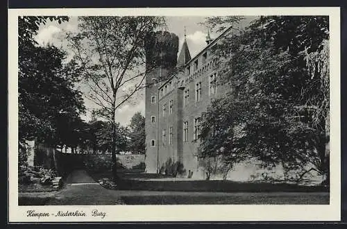 AK Kempen / Ndrh., Ansicht der Burg