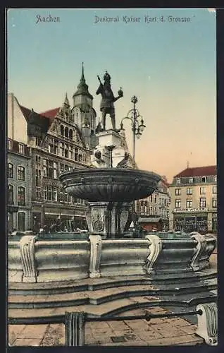 AK Aachen, Denkmal Laiser Karl d. Grossen