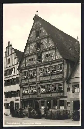 AK Dinkelsbühl, Ansicht vom Gasthof Deutsches Haus