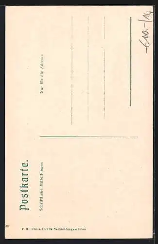 AK Ulm a. D., Partie vom Ulmer Rathaus