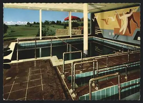 AK Höchenschwand, Schwimmbad mit Landschaftsblick