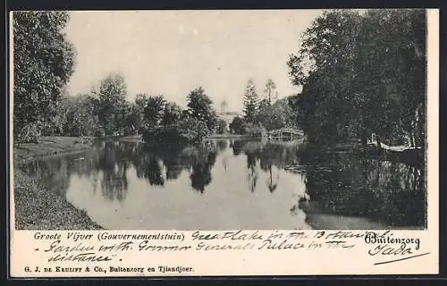 AK Buitenzorg, Groote Vijver, Gouvernementstuin