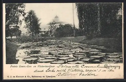 AK Buitenzorg, Paleis Gouv.-Gen. en Victoriavijver