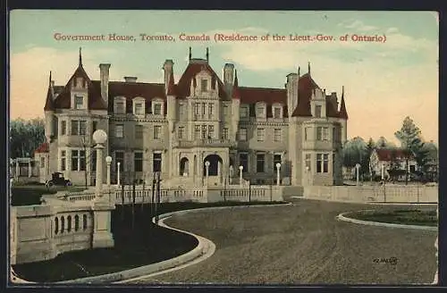 AK Toronto, Government House, Residence of the Lieut.-Gov. of Ontario