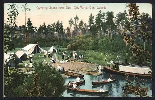 AK Sault Ste. Marie /Ont., Camping Scene