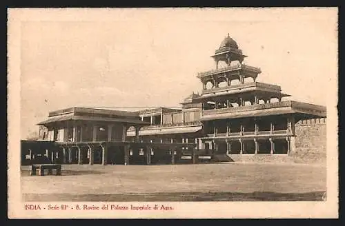 AK Agra, Rovine del Palazzo Imperiale, Palastansicht