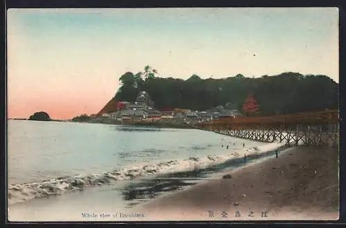 AK Enoshima, Blick vom Strand