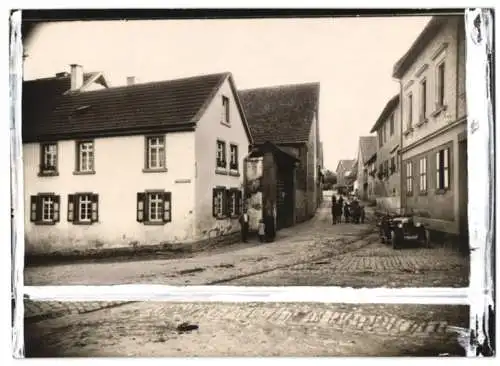 Fotografie Buss & Kupfer, Bad Kreuznach, Ansicht Spiesheim, Bäckerei & Kolonialwaren Ph. Dexheimer IV, Johannesstrasse