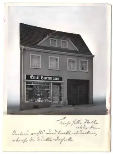 Fotografie Buss & Kupfer, Bad Kreuznach, Ansicht Lettweiler, Geschäftshaus Emil Hartmann, Fotografen Retusche