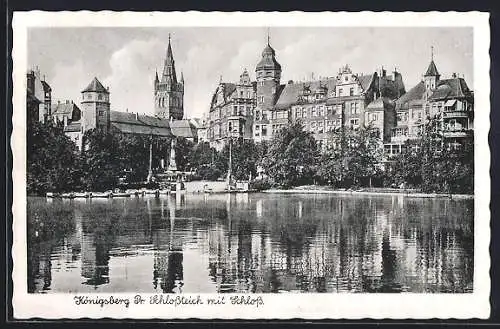 AK Königsberg, Schlossteich und Schloss