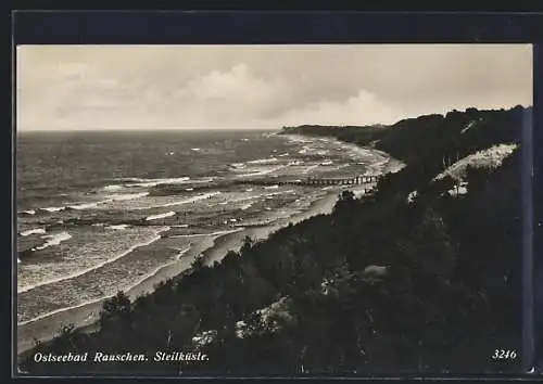 AK Rauschen, Steilküste bei Sturm