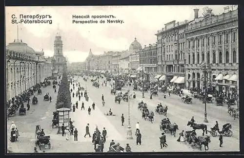 AK St. Pétersbourg / St. Petersburg, Perspective de Nevsky