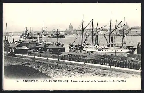 AK St.-Pétersbourg, Quai Nicolas