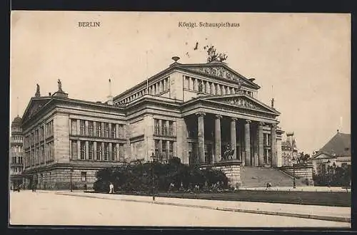 AK Berlin, Königliches Schauspielhaus, Gendarmenmarkt