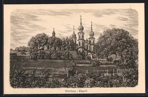 Künstler-AK Würzburg, Käppele