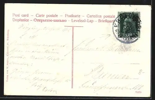 AK Würzburg, Keppele mit Ludwigsbrücke