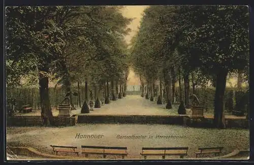 AK Hannover, Gartentheater in Herrenhausen