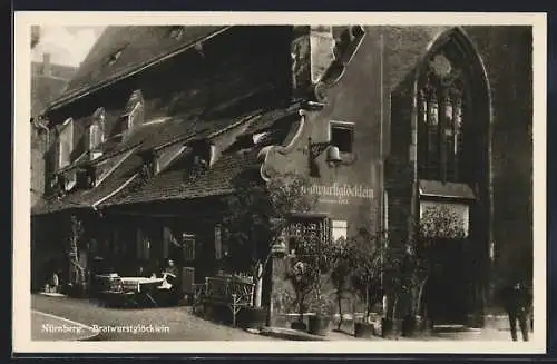 AK Nürnberg, Gasthaus Bartwurstglöcklein