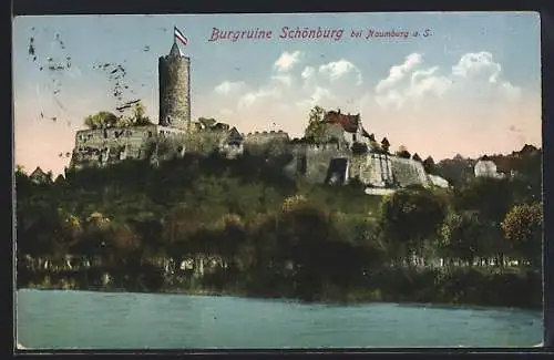 AK Schönburg /Saale, Burgruine Schönburg