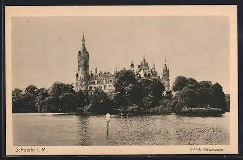 AK Schwerin i. M., Schloss, Wasserseite