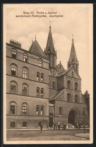 AK Wien, Kirche z. dreimal wunderbaren Muttergottes, Jaquingasse
