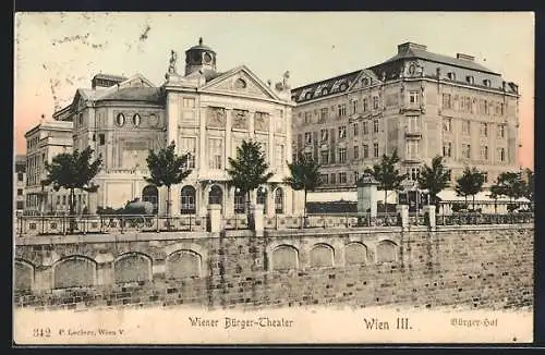 AK Wien, Bürger-Theater, Bürger-Hof