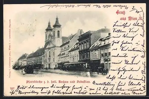 AK Wien, Pfarrkirche z. d. heil. Rochus und Sebastian