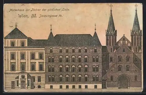 AK Wien, Mutterhaus der Töchter der göttlichen Liebe, Jacquingasse 14