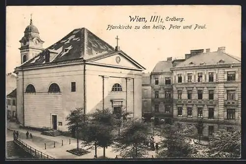 AK Wien, Erdberg, Pfarrkirche zu den heilig. Peter und Paul