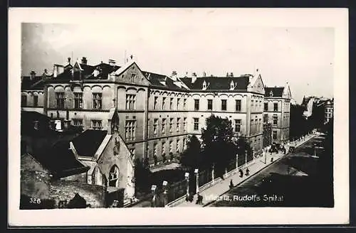 AK Wien, Rudolfs Spital, Strassenpartie