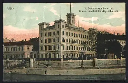 AK Wien, Direktionsgebäude der Donau-Dampfschiffahrtsgesellschaft