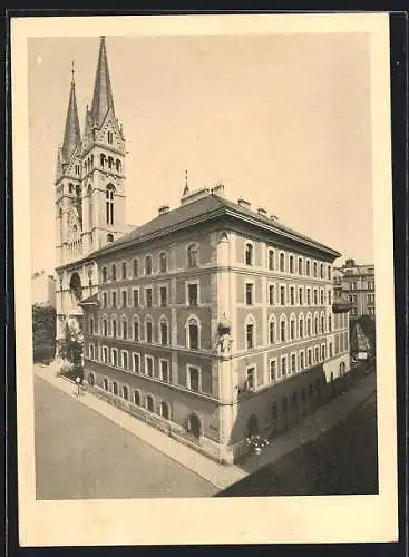 AK Wien, Canisiushaus mit Kirche