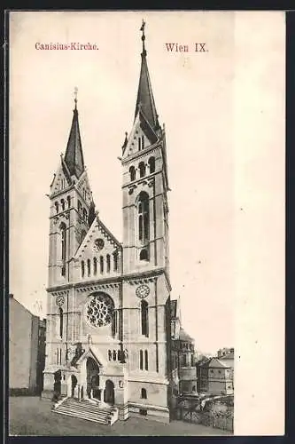 AK Wien, Blick auf die Canisius-Kirche