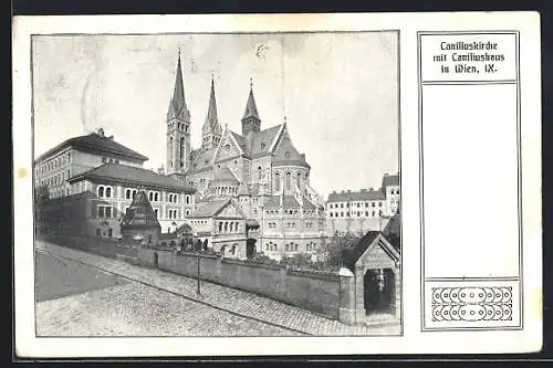 AK Wien, Canisiuskirche mit Canisiushaus