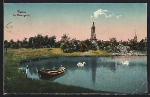 AK Wanne, Partie im Kaisergarten