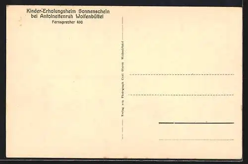 AK Wolfenbüttel, Kinder-Erholungsheim Sonnenschein