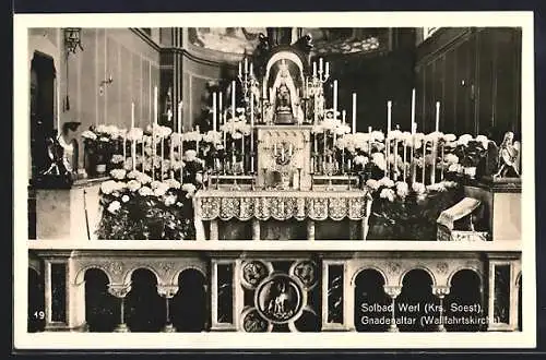 AK Werl /Soest, Gnadenaltar der Wallfahrtskirche