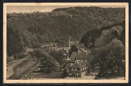 AK Pforzheim, Ortsansicht aus der Vogelschau