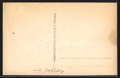 AK Passau, Teilansicht aus der Vogelschau