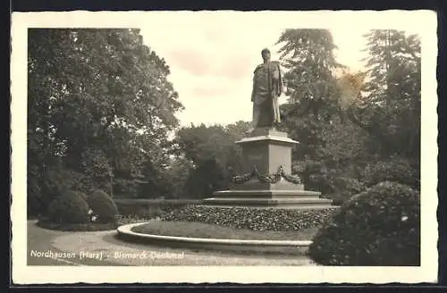 AK Nordhausen /Harz, Das Bismarck-Denkmal