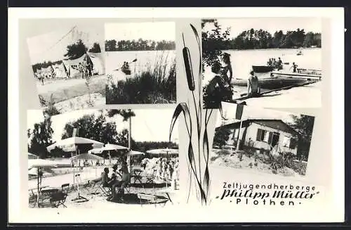 AK Plothen, Zeltjungendherberge Philipp Müller