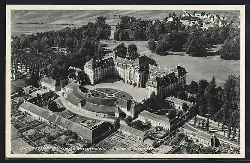 AK Pommersfelden, Schloss Weissenstein vom Flugzeug aus