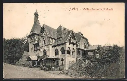 AK Aachen, Gasthaus Waldschlösschen im Stadtwald