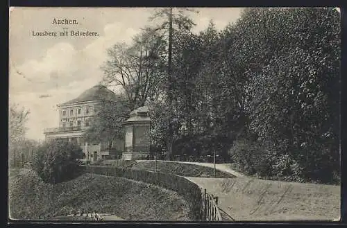 AK Aachen, Lousberg mit Belvedere