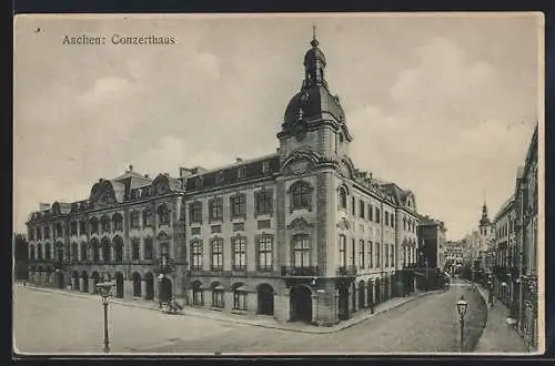 AK Aachen, Conzerthaus mit Strasse