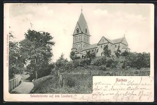AK Aachen, Salvatorkirche auf dem Lousberg