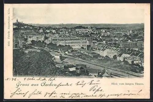 AK Aachen, Blick vom langen Thurm