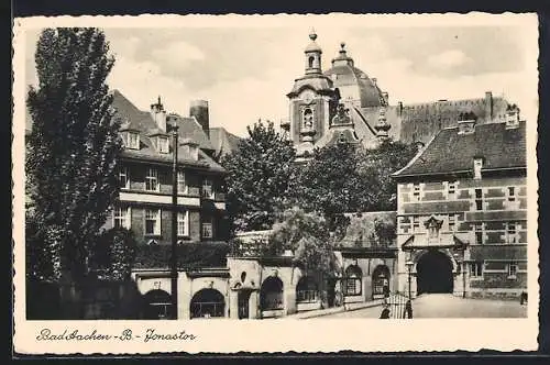 AK Bad Aachen-B., Jonastor mit Kirche