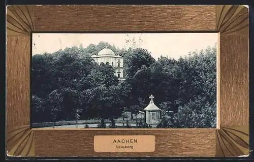 AK Aachen, Blick auf Belvedere auf dem Lousberg