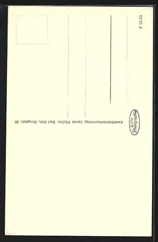 AK Bad Orb, die Marktschänke, in der Gaststube